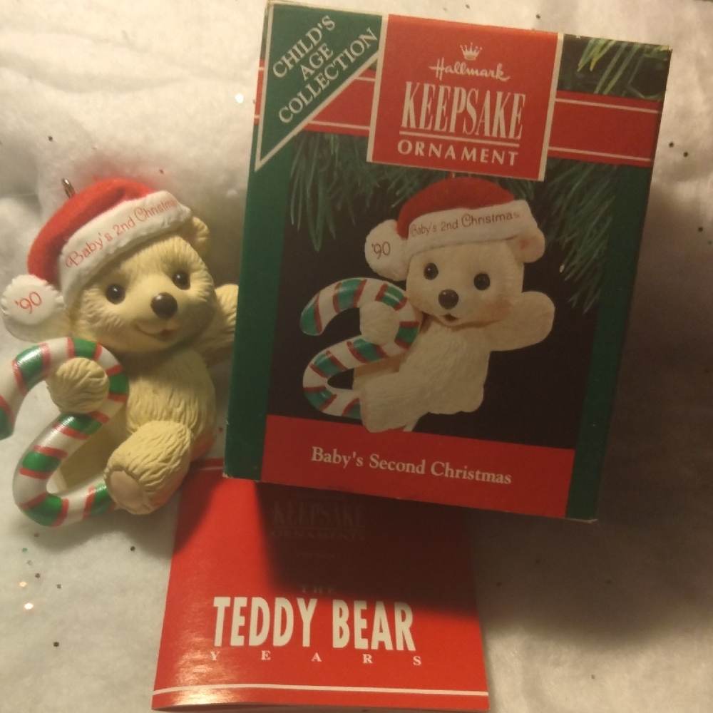 Hallmark Keepsake Ornament Baby's Second Christmas 1990 (SKU 037)